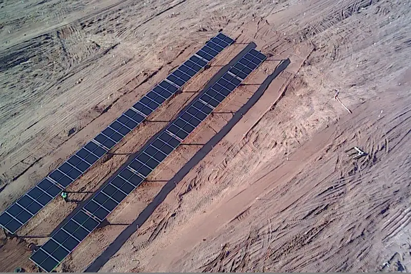 Usina em solo de grande porte instalado pela Radisol