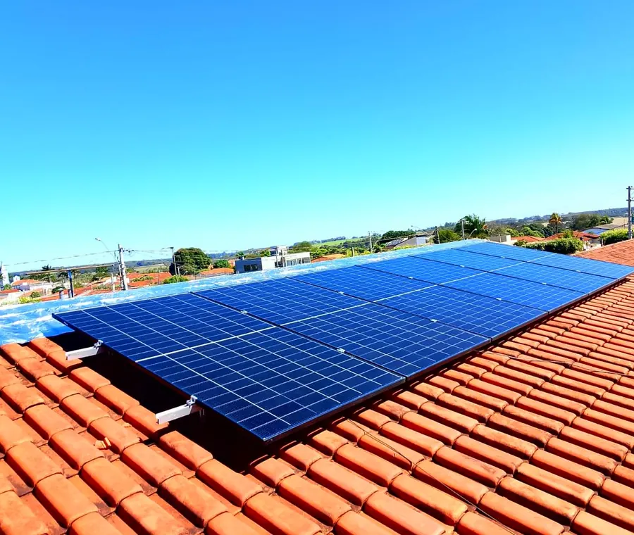 Sistema fotovoltaico instalado pela Radisol em Novo Horizonte